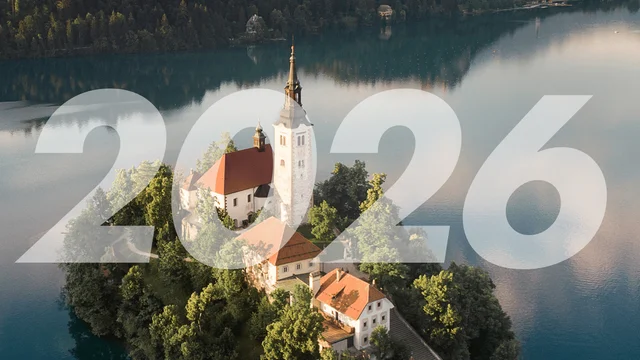 A press graphic naming SaleSqueze one of the promising startups shaping Slovenia's innovation scene in 2026.