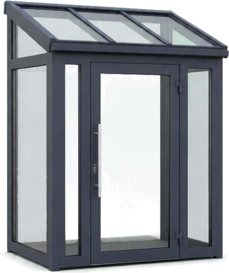 Aluminium porch 3D configurator template