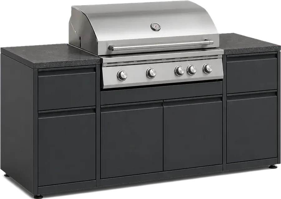 Aluminium outdoor kitchen 3D configurator template