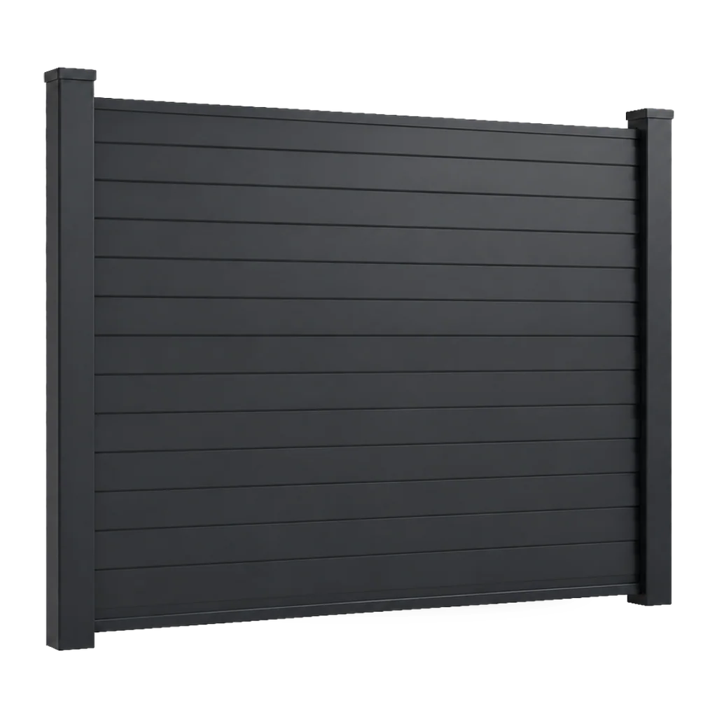 Aluminium solid fence 3D configurator