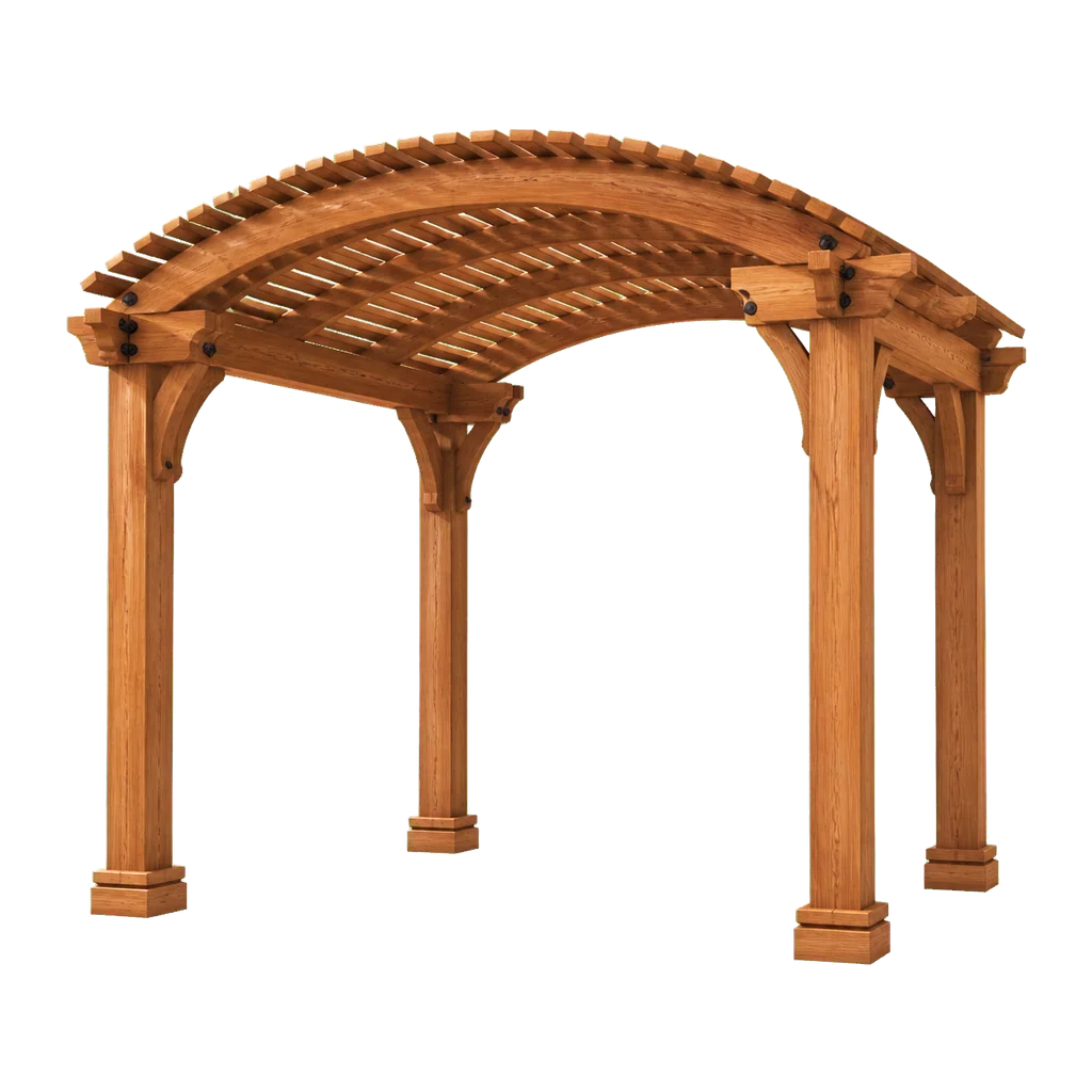 Arched wood pergola configurator