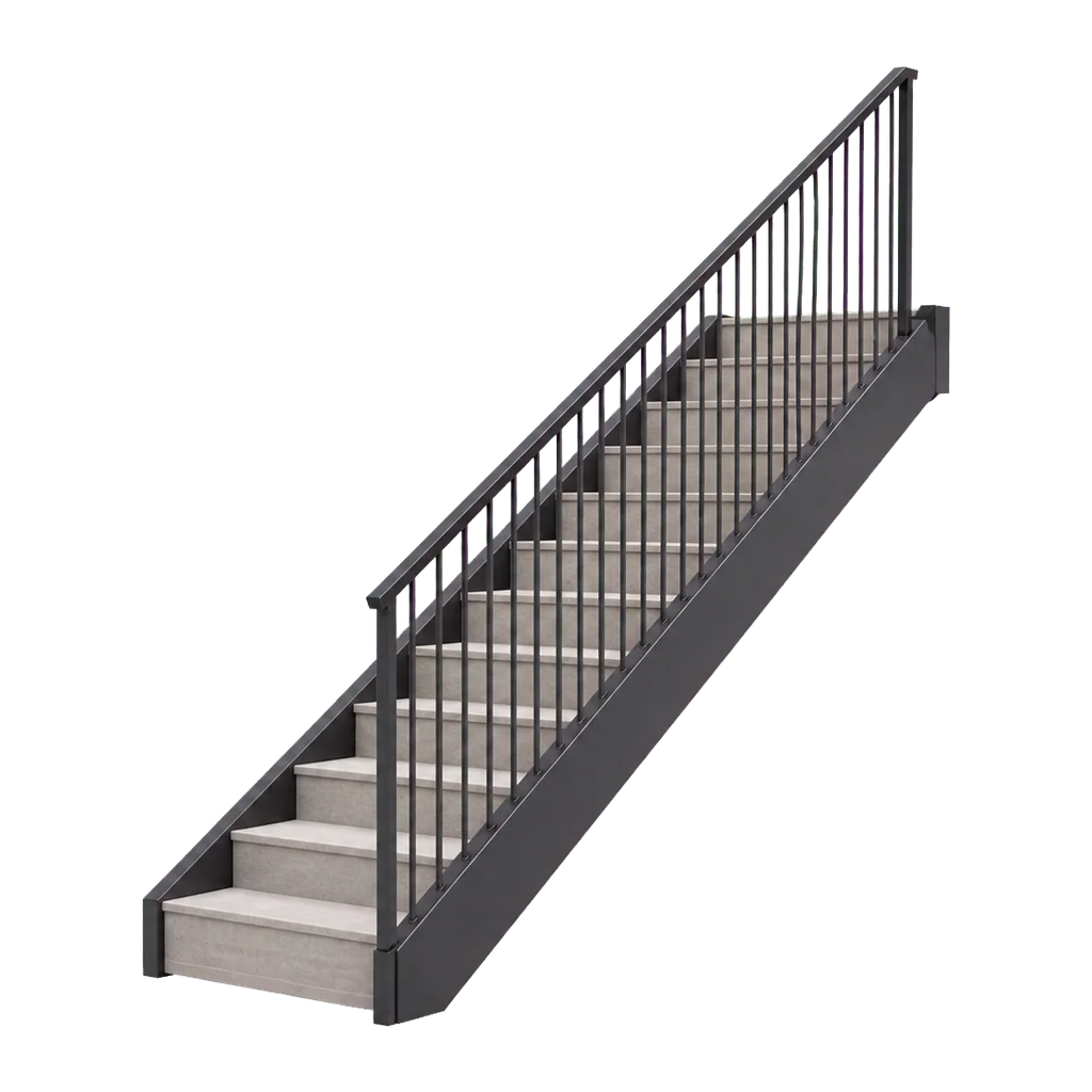 Vertical bar stair balustrade 3D configurator