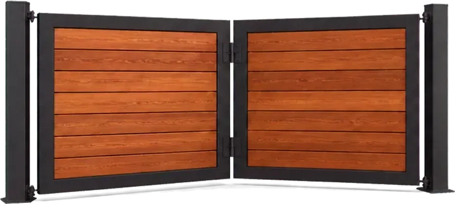 Aluminium bi-folding gate 3D configurator template
