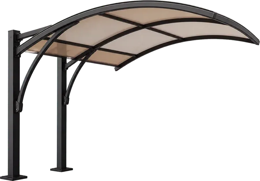 Cantilever arched pool shade 3D configurator template