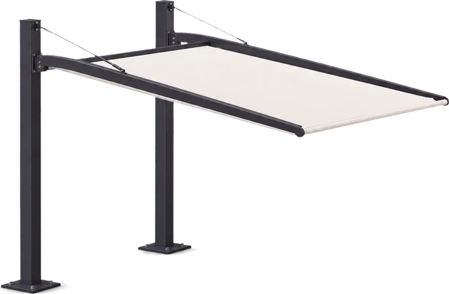 Cantilever fabric pool shade 3D configurator template
