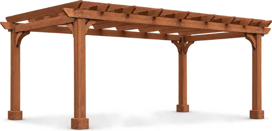Double beam wood pergola 3D configurator