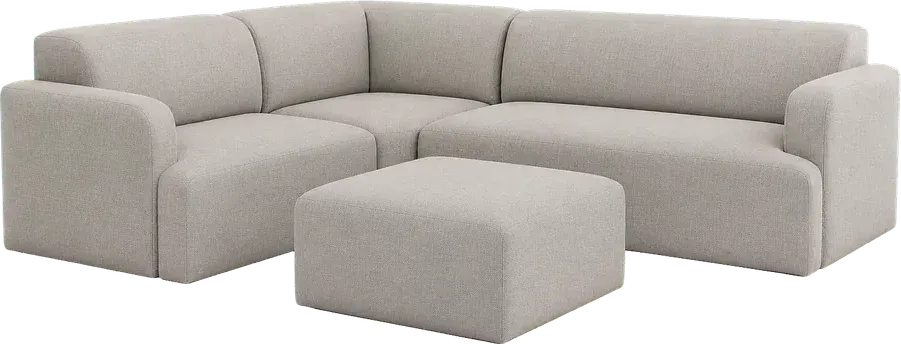 Upholstered modular lounge set 3D configurator