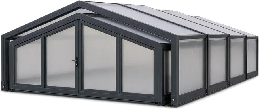 Gable retractable pool enclosure configurator