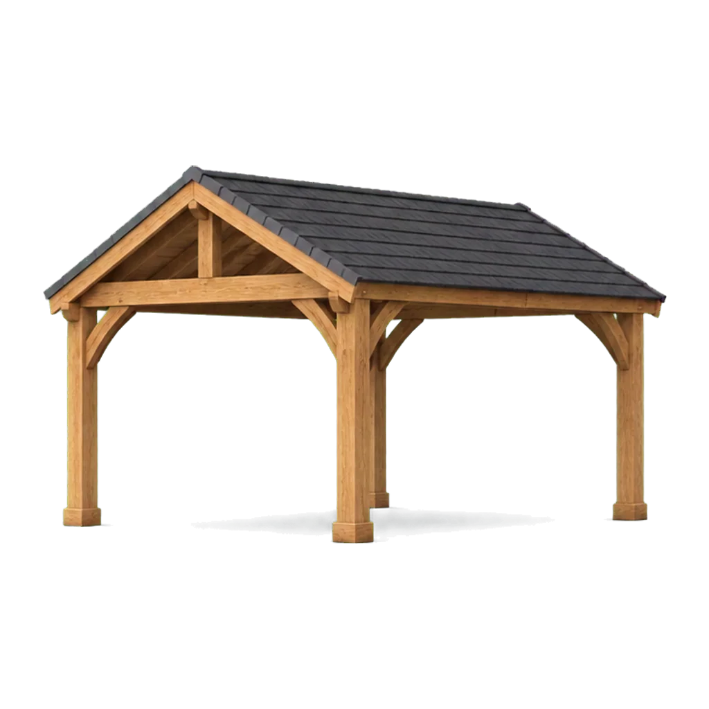 Gable roof timber carport 3D configurator
