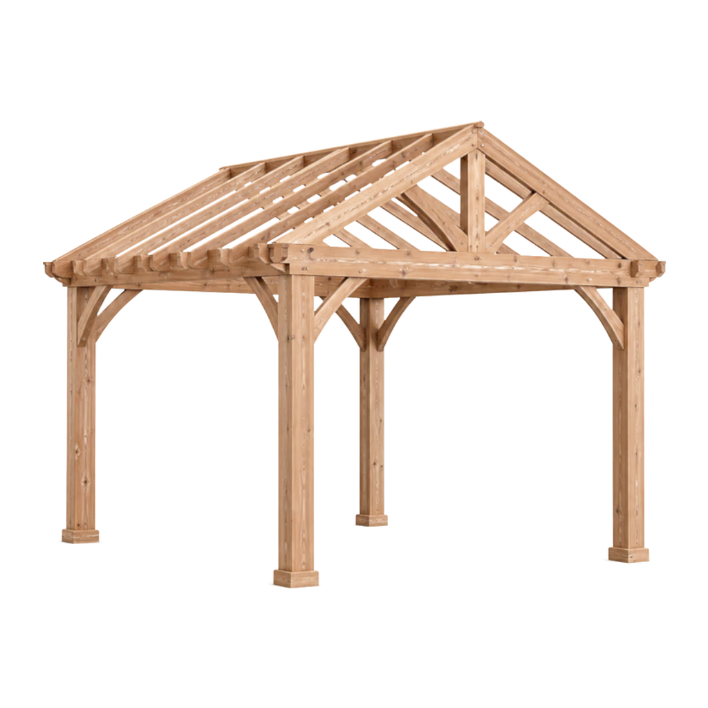 Gable roof wood pergola configurator