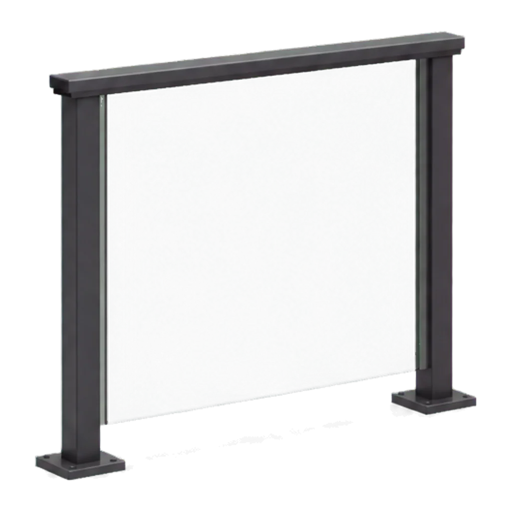 Glass balcony balustrade 3D configurator