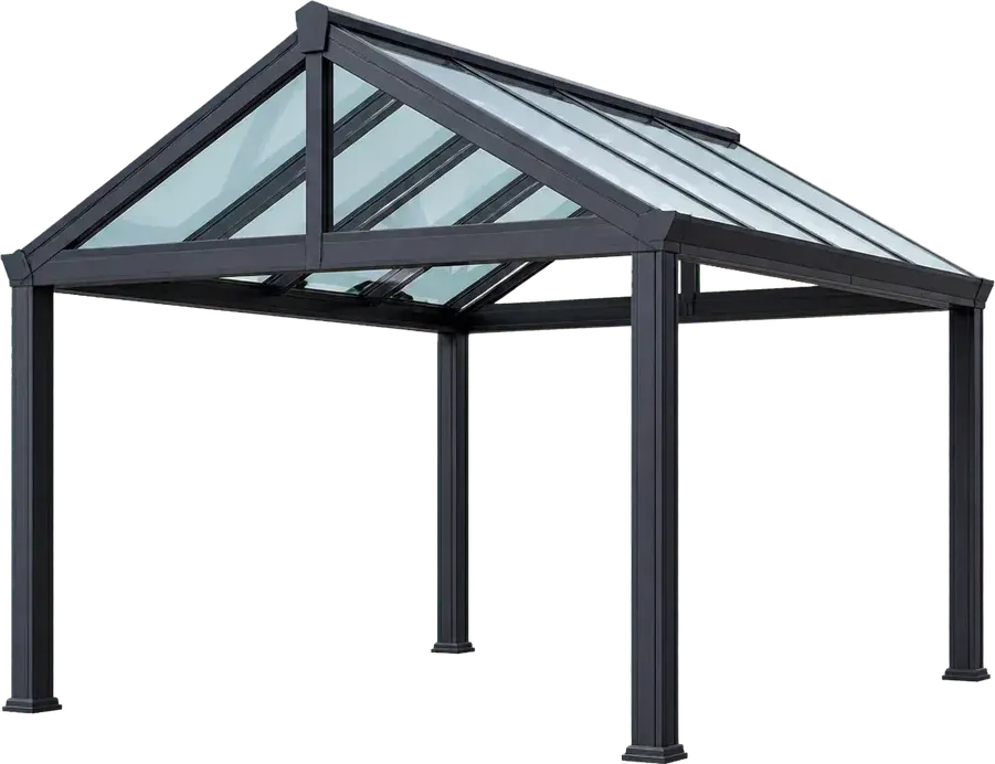 Glass gable pergola 3D configurator template