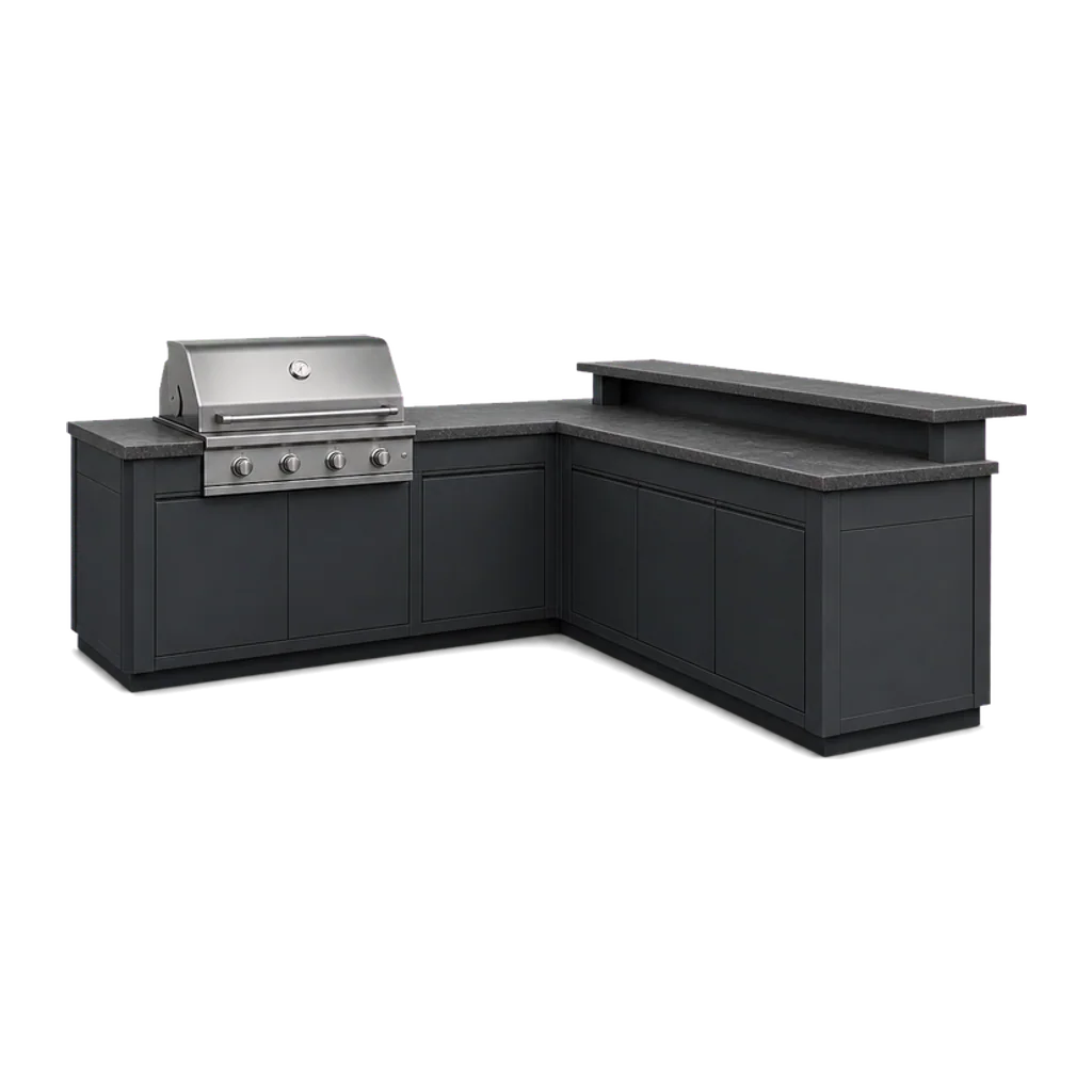 Outdoor kitchen with bar 3D configurator