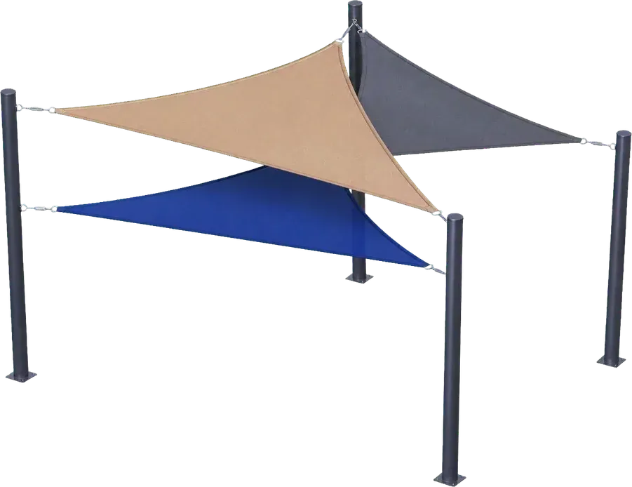 Pool shade sails 3D configurator template