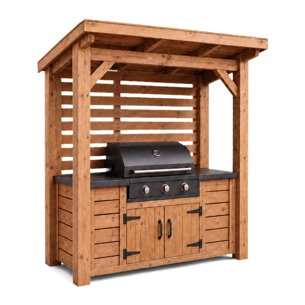 Timber grill shelter 3D configurator
