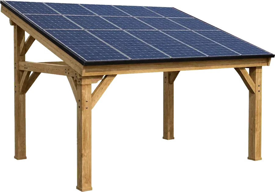 Timber solar carport 3D configurator