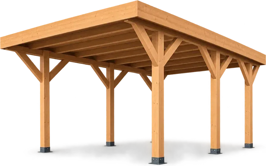 Wood carport 3D configurator