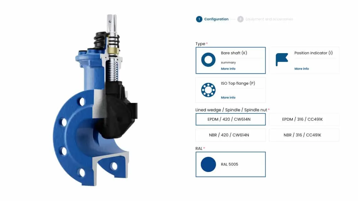 The valves configurator that IMP Armature runs on their website.