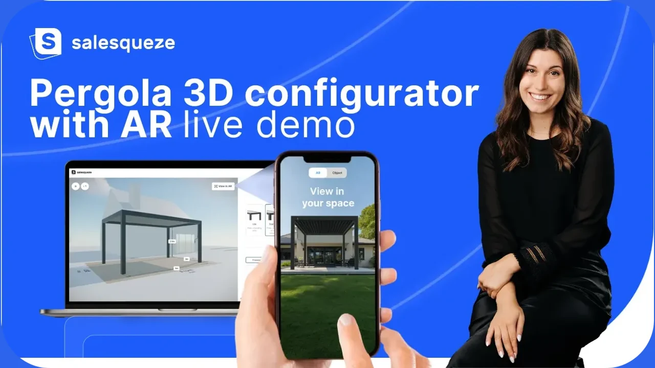 3D pergola configurator with AR preview