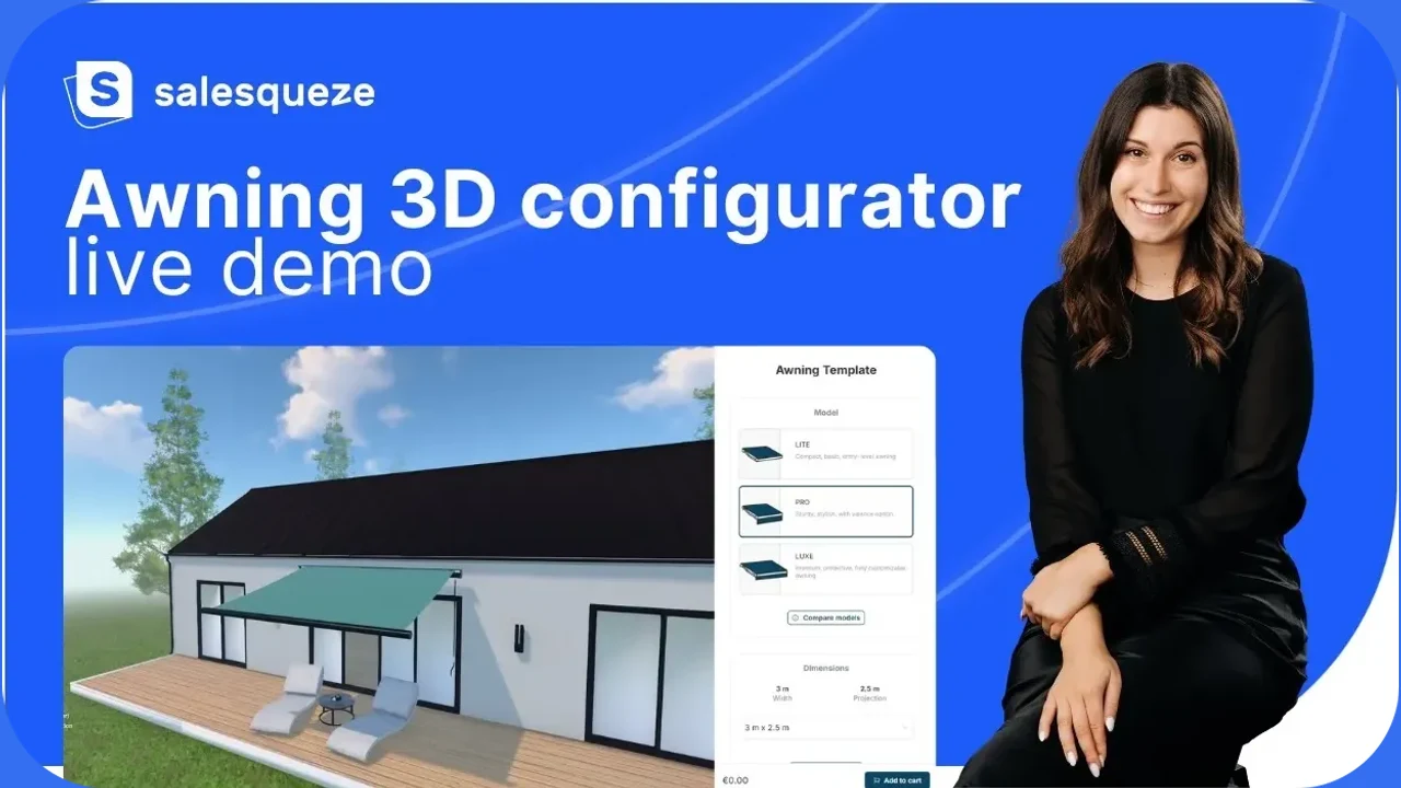 3D awning configurator preview