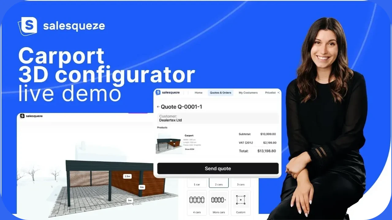 3D carport configurator preview