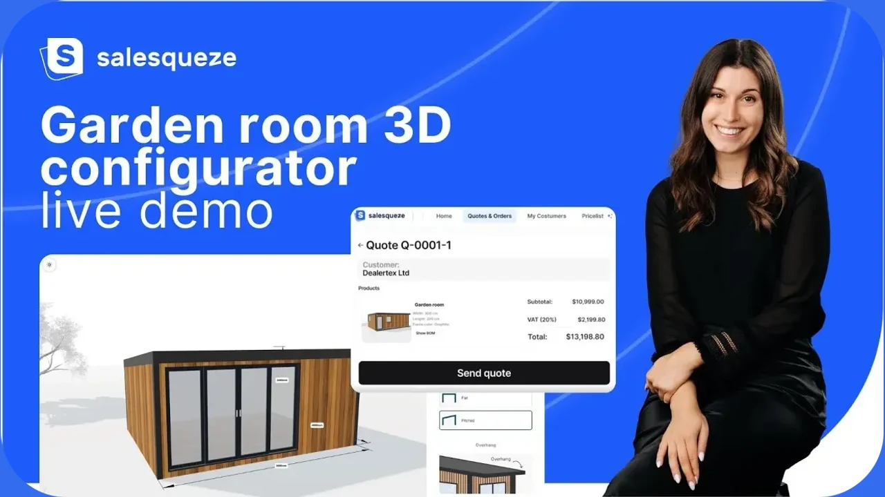 3D garden room configurator preview